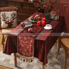 Lapland Table Runner Christmas Table Runner Luxury Red Counter Cover Lapland Table Runner Christmas Table Runner Luxury Red Counter Cover