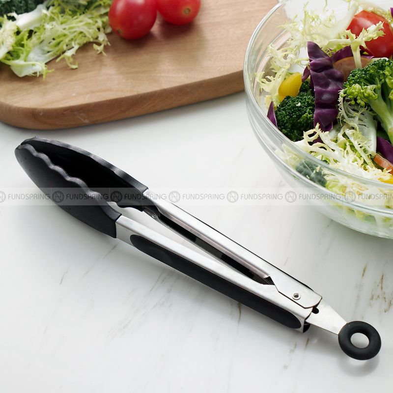 Food Clips Stainless Steel Bread Food Tongs Outdoor BBQ Tools Food Clips Stainless Steel Bread Food Tongs Outdoor BBQ Tools