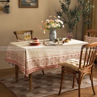 Chamonix Tablecloth Pastoral Desk Cover Cotton Linen Table Cloth