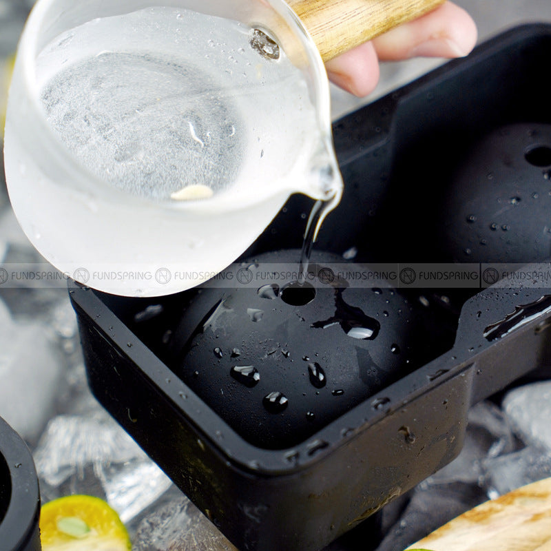 Silicone Ice Lattice: Large Spherical Ice Hockey Mold Silicone Ice Lattice: Large Spherical Ice Hockey Mold