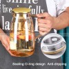 Glass Elegance: Heat-resistant Mug and Kettle Set in Sophisticated Brown Glass Elegance: Heat-resistant Mug and Kettle Set in Sophisticated Brown
