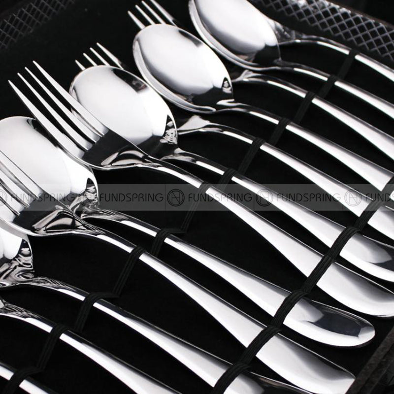 Tableware Set Stainless Steel Knife Fork Spoon 24 Piece Set Gift Box Tableware Set Stainless Steel Knife Fork Spoon 24 Piece Set Gift Box