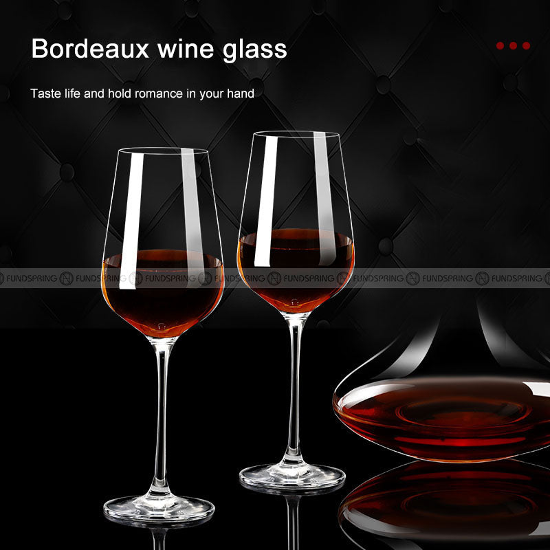 Crystal Wine Glass Set Bordeaux Goblet Set With Portable Suitcase Crystal Wine Glass Set Bordeaux Goblet Set With Portable Suitcase