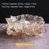 Crystal Clear Elegance: Minimalist Glass Fruit Pot and Bowl Set Crystal Clear Elegance: Minimalist Glass Fruit Pot and Bowl Set