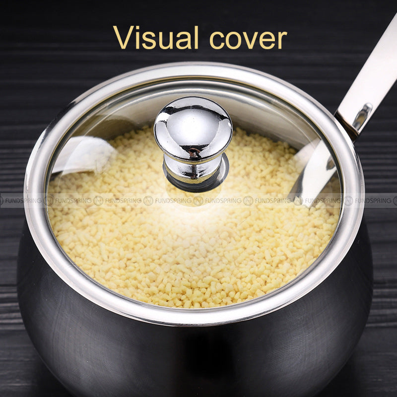304 Stainless Steel Seasoning Jar Set Kitchen Seasoning Box Set of 3 304 Stainless Steel Seasoning Jar Set Kitchen Seasoning Box Set of 3