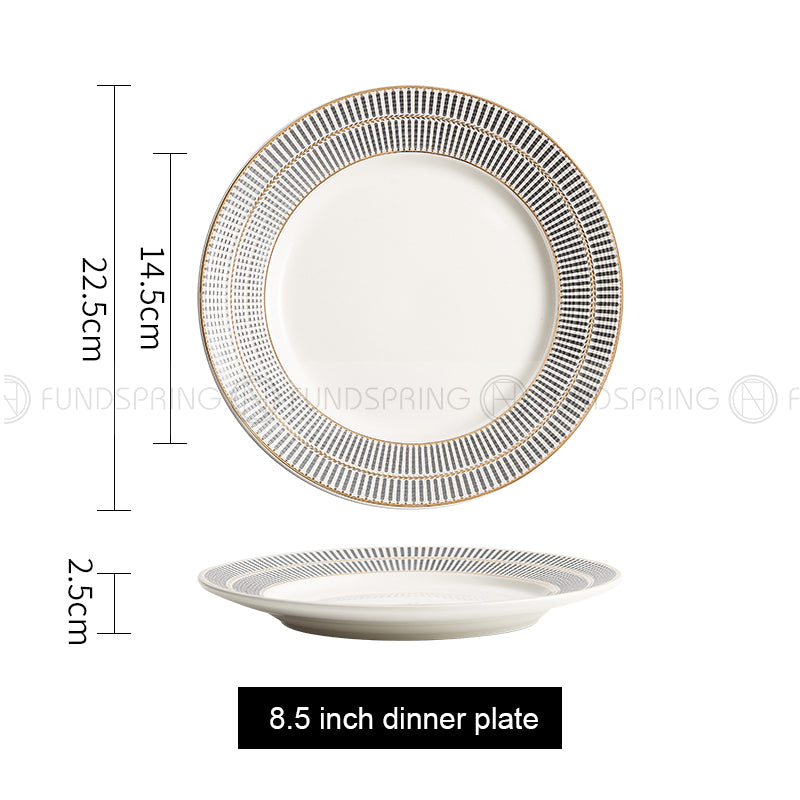 Weiss Series Straw Hat Dish Restaurant Dinnerware Shallow Plate Weiss Series Straw Hat Dish Restaurant Dinnerware Shallow Plate