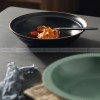 Nordic Matte Deep Dish Disc Korean Creative Brown Line Shallow Bowl 8.5" Nordic Matte Deep Dish Disc Korean Creative Brown Line Shallow Bowl 8.5"
