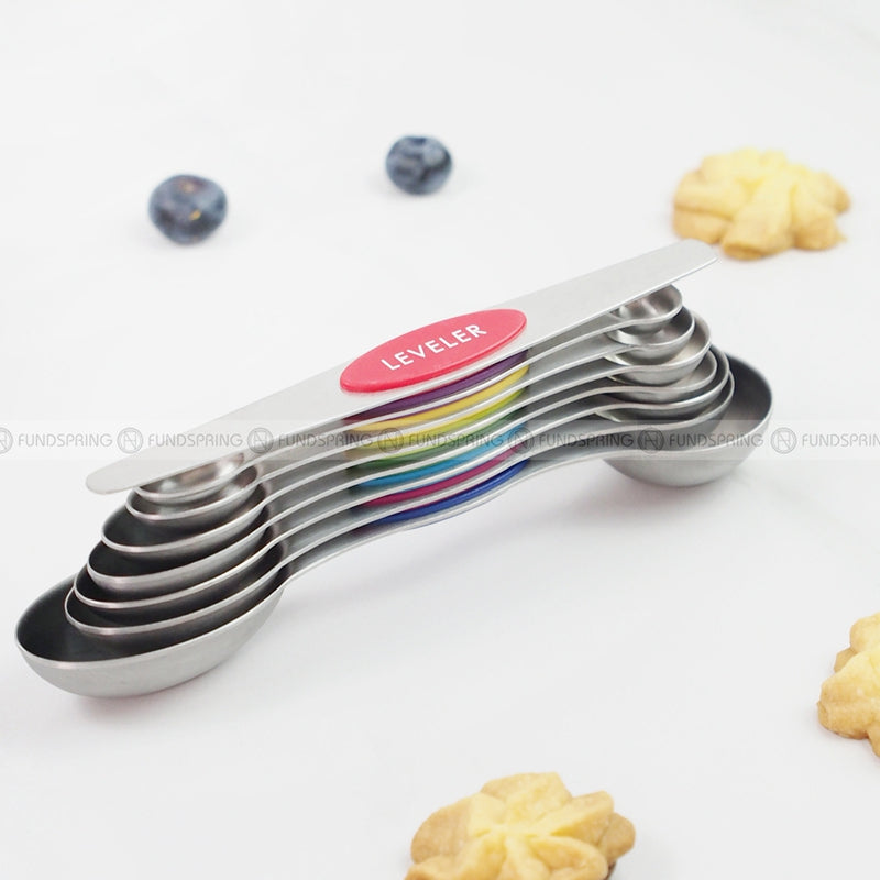 Stainless Steel Baking Scale Measuring Spoon Set Magnetic Attraction Stainless Steel Baking Scale Measuring Spoon Set Magnetic Attraction