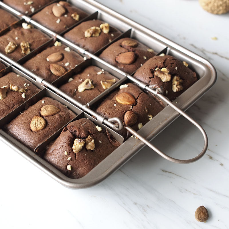 SolidBake Non-Stick Cake Mold: Thickened Bottom Brownie Pan – Precision Baking Tool SolidBake Non-Stick Cake Mold: Thickened Bottom Brownie Pan – Precision Baking Tool
