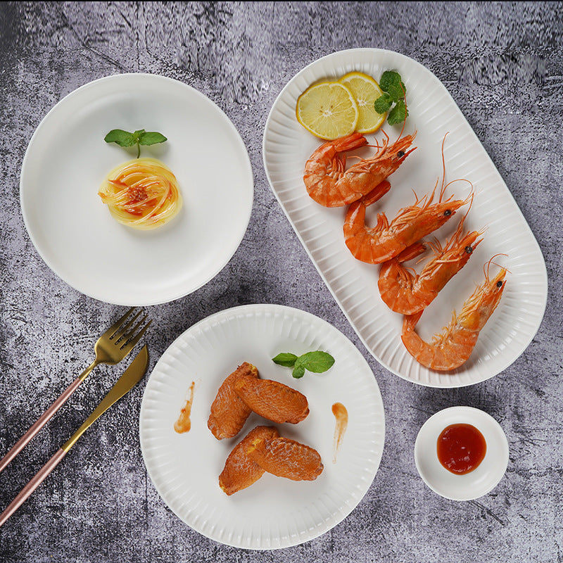 Minimalist Dinnerware Set: Solid Color Ceramic Bowls and Plates for Elegant Home Dining Minimalist Dinnerware Set: Solid Color Ceramic Bowls and Plates for Elegant Home Dining
