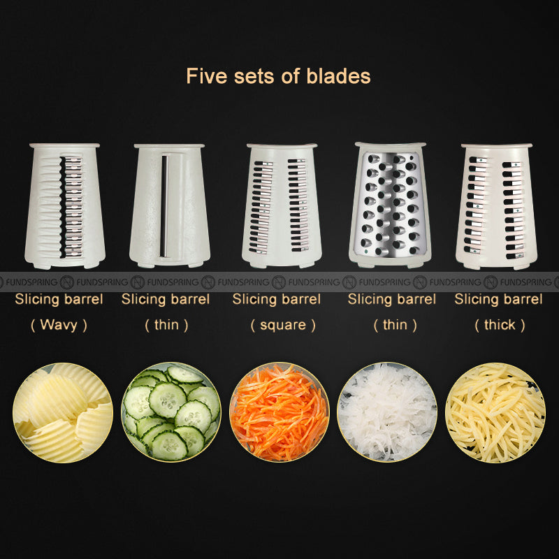 Multifunctional Drum Vegetable Cutter Kitchen Slicing Shredding Grater Multifunctional Drum Vegetable Cutter Kitchen Slicing Shredding Grater