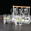 Transparent Glass Ware Set Heat Resistant Mugs With Colorful Handle Transparent Glass Ware Set Heat Resistant Mugs With Colorful Handle