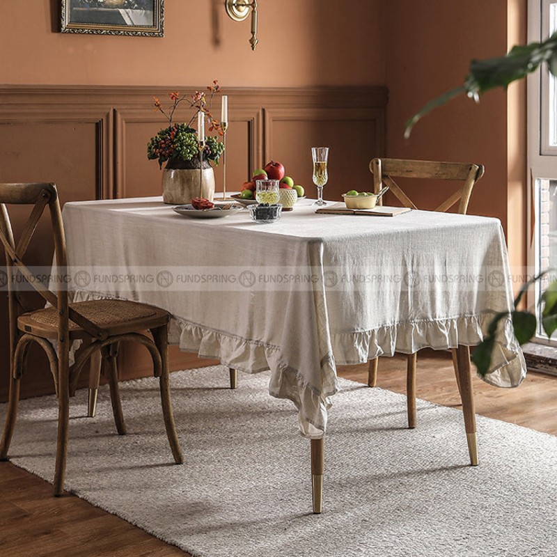 Polperro Tablecloth Lotus Leaf Table Cover Pastoral Table Clothes Polperro Tablecloth Lotus Leaf Table Cover Pastoral Table Clothes