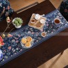 Lanruoting Table Runner Chinese Tea Table Runner Blue Long Table Cover Lanruoting Table Runner Chinese Tea Table Runner Blue Long Table Cover