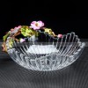 European Elegance: Crystal Glass Serving Bowl for Fruits, Candy, and More European Elegance: Crystal Glass Serving Bowl for Fruits, Candy, and More