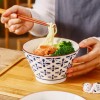 Artisan Elegance: Japanese Style Ceramic Dinnerware Hat Shape Rice Bowl - 5'' Artisan Elegance: Japanese Style Ceramic Dinnerware Hat Shape Rice Bowl - 5''
