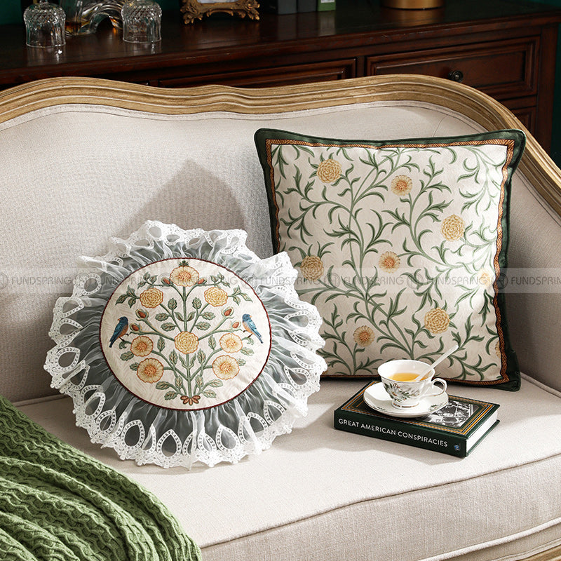 Botticelli Pillow Light Luxury Pillowcase With Core Pastoral Cushion Botticelli Pillow Light Luxury Pillowcase With Core Pastoral Cushion
