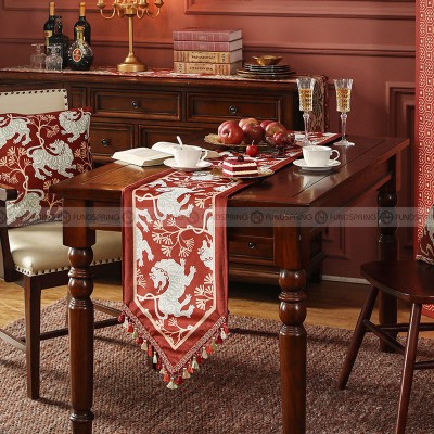 Claren Table Runner New Year Decoration Velvet Waterproof Table Cover Claren Table Runner New Year Decoration Velvet Waterproof Table Cover