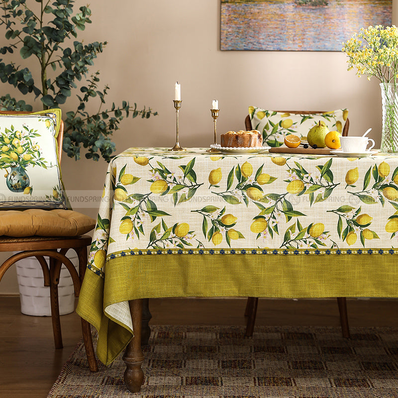 Meet Sicily Tablecloth Country Style Table Cover Lim Green Waterproof Tablecloth Meet Sicily Tablecloth Country Style Table Cover Lim Green Waterproof Tablecloth