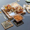 Glass Elegance: Dried Fruit & Nuts Crystal Jar Set with Lid - Stylish Storage Tank
