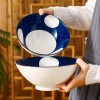 Artistry in Bowls: Japanese Style Underglaze Ceramic Dinner Bowls Set of 4 Artistry in Bowls: Japanese Style Underglaze Ceramic Dinner Bowls Set of 4