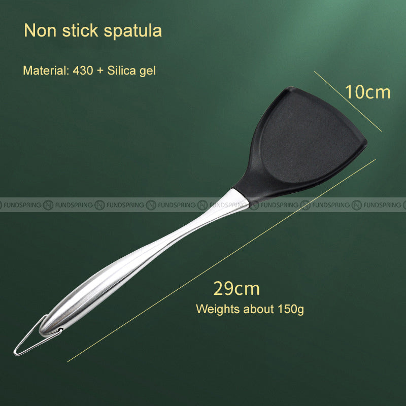 Stainless Steel Cooking Utensils Non-stick Silicone Spatula/Ladle Stainless Steel Cooking Utensils Non-stick Silicone Spatula/Ladle