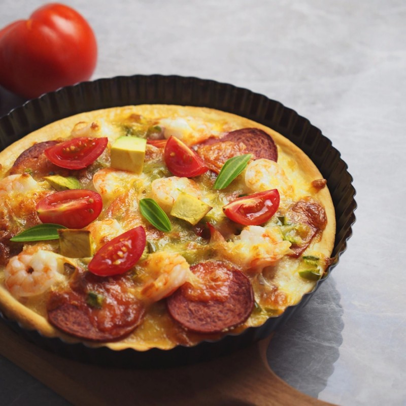 9-Inch Non-stick Coating Pan Baking Pan Round Corrugated Pizza Mold 2 Pcs 9-Inch Non-stick Coating Pan Baking Pan Round Corrugated Pizza Mold 2 Pcs