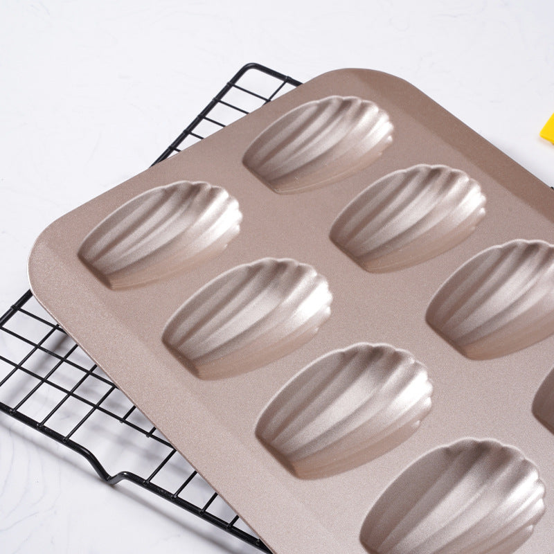 12-Cup Shell Shaped Madeleine Mold for Baking and Cookie Creation 12-Cup Shell Shaped Madeleine Mold for Baking and Cookie Creation