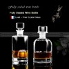Sealed Crystal Glass Wine Bottle Beautiful Shape Liquor Storage Bottle