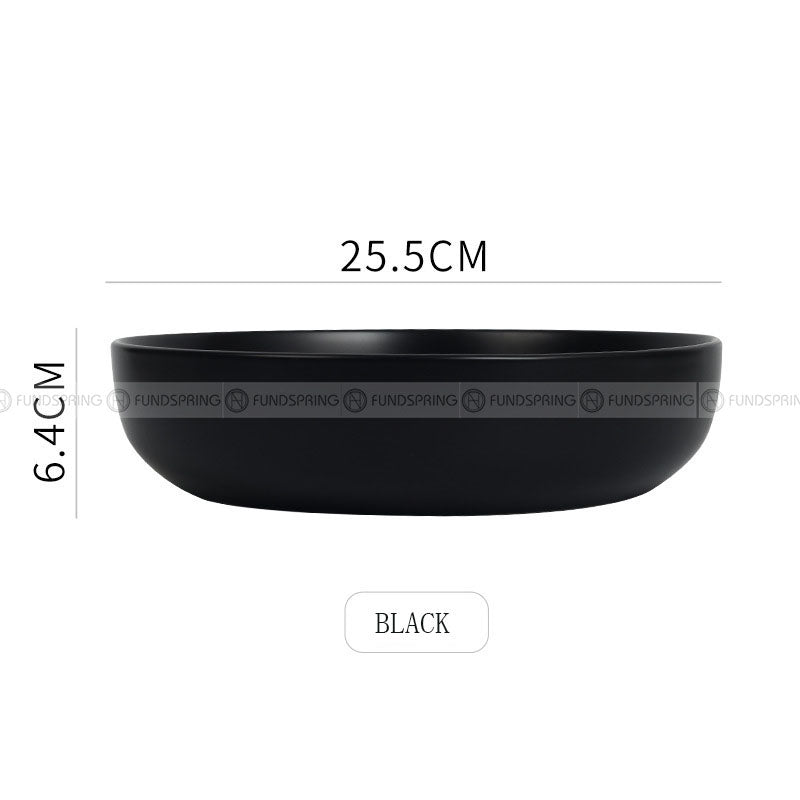 Creative Tableware Ceramic Round Bowl Big Soup Bowl Colors Deep Plate 10" Creative Tableware Ceramic Round Bowl Big Soup Bowl Colors Deep Plate 10"