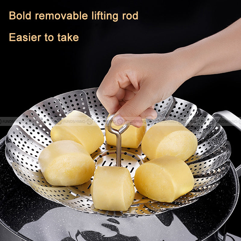 Foldable Steamer Frame Sttainless Steel Steamer Rack Steamer Insert Foldable Steamer Frame Sttainless Steel Steamer Rack Steamer Insert
