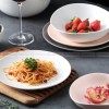 Nordic Morandi Matte Dinnerware Pink/White/Grey Ceramic Tableware Set Nordic Morandi Matte Dinnerware Pink/White/Grey Ceramic Tableware Set