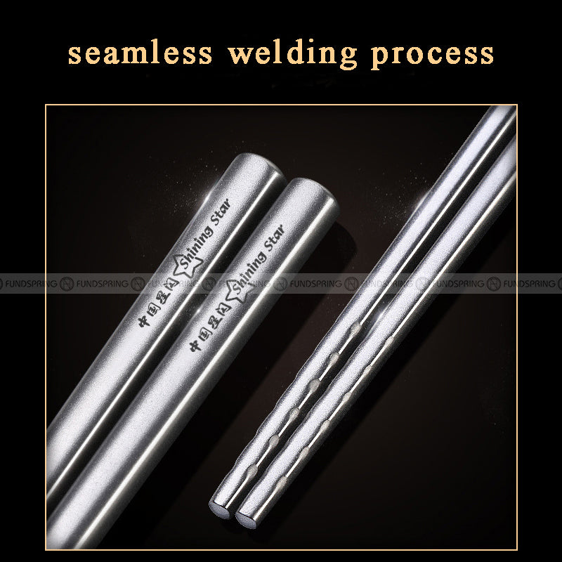 304 Stainless Steel Chopsticks Mildew-proof Chopsticks 6 Pairs 304 Stainless Steel Chopsticks Mildew-proof Chopsticks 6 Pairs