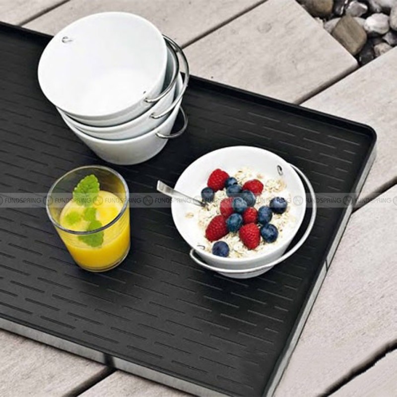Stainless Steel Tea Coffee Tray Serving Tray Square/Rectangular Tray Stainless Steel Tea Coffee Tray Serving Tray Square/Rectangular Tray
