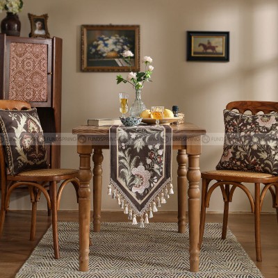 Kozwald Table Runner Simple Modern Linen Waterproof Brown Table Runner Kozwald Table Runner Simple Modern Linen Waterproof Brown Table Runner