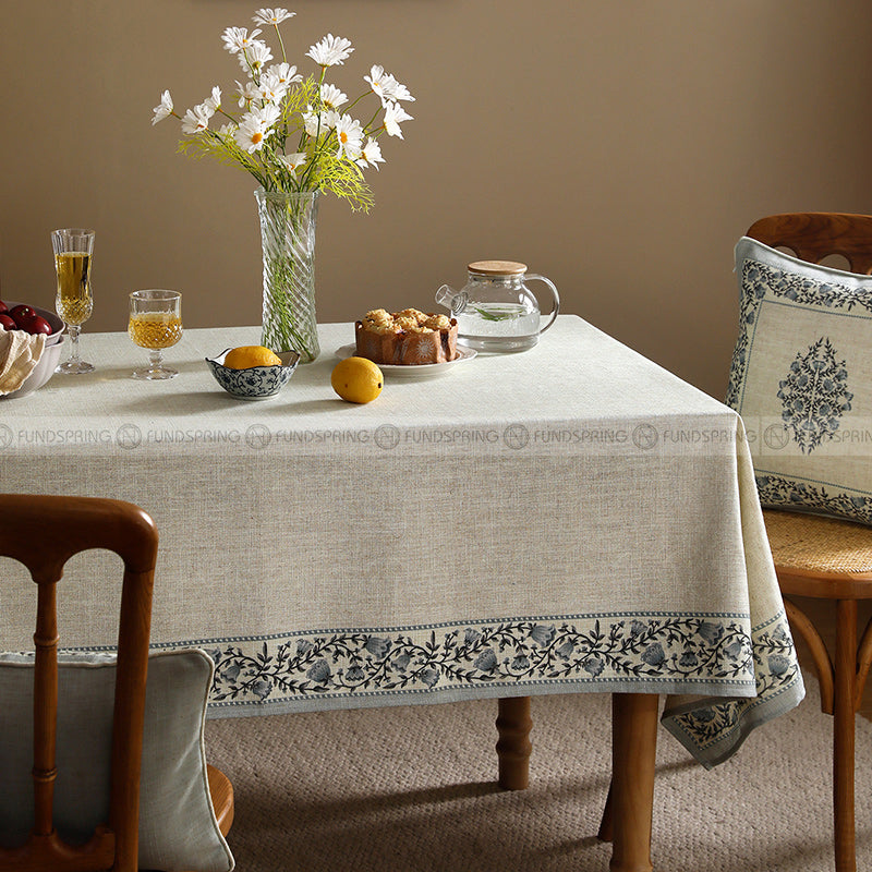 Siegel Tablecloth Dining Table Clothes Cotton Linen Table Cover Siegel Tablecloth Dining Table Clothes Cotton Linen Table Cover
