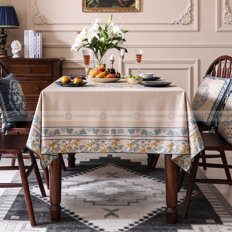 Piedmont Tablecloth Waterproof Velvet Fabric Dining Table Cover Piedmont Tablecloth Waterproof Velvet Fabric Dining Table Cover