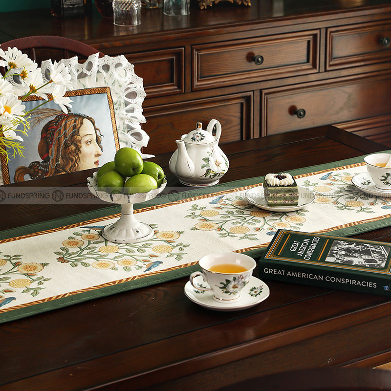 Botticelli Table Runner Light Luxury Modern Decorative Covering Cloth Botticelli Table Runner Light Luxury Modern Decorative Covering Cloth