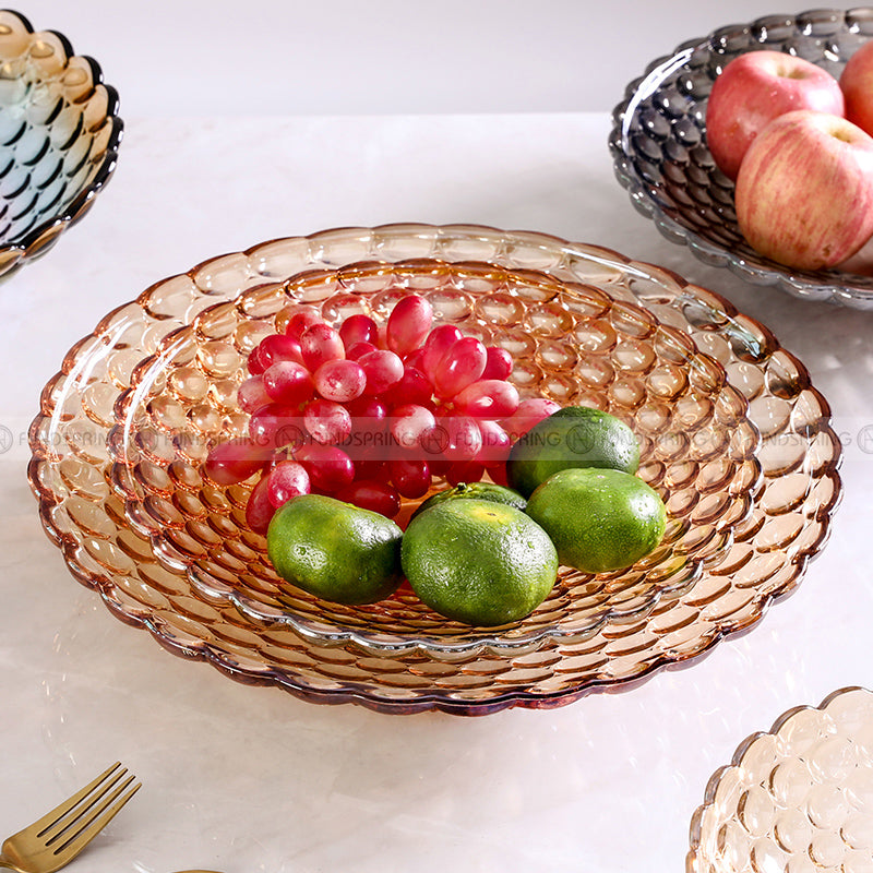 Contemporary Glass Fruit Pot: A Stylish Living Room Accent for Snacks and Candy Contemporary Glass Fruit Pot: A Stylish Living Room Accent for Snacks and Candy