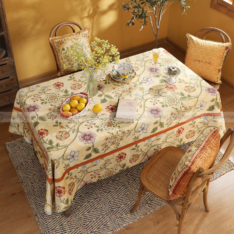 Bellano Tablecloth Dining Table Mat Waterproof Velvet Table Cover