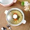 Double-eared Soup Bowl With Lid - Household Ceramic Bowl, Ideal for One-person Tableware