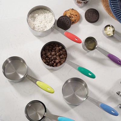 Baking Tools Measuring Spoons with Graduated Measuring Cups Set of 16 Baking Tools Measuring Spoons with Graduated Measuring Cups Set of 16