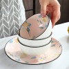 Japanese Handpainted Ceramic Dinnerware Set for Elegant Table Settings