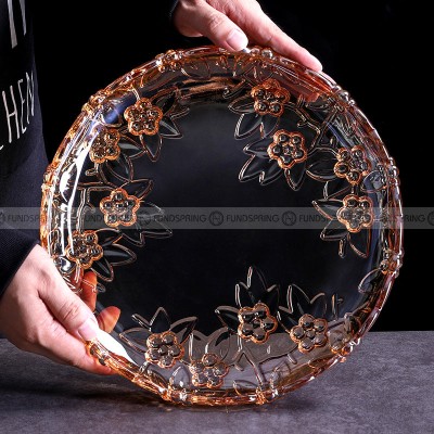 European Glass Plum Fruit Bowl and Candy Pot Set of 2 - Delightful Duo European Glass Plum Fruit Bowl and Candy Pot Set of 2 - Delightful Duo