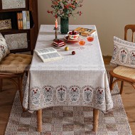Chloe Tablecloth Cotton And Linen Dining Table Cloth Cover