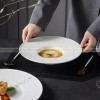 Mocaa Stone Series White Tableware Ceramic Dinnerware Shallow Plate