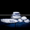 Pavilion Sycamore Tableware Blue And White Ceramic Dinnerware 46 Pcs Pavilion Sycamore Tableware Blue And White Ceramic Dinnerware 46 Pcs