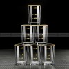 Crystal Liquor Spirit Glass Set with Scale Chinese Baijiu Glass Set Crystal Liquor Spirit Glass Set with Scale Chinese Baijiu Glass Set