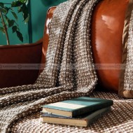 Alice Sofa Cushion Luxury Universal Brown Sofa Cover Chinese Woven Scarf Alice Sofa Cushion Luxury Universal Brown Sofa Cover Chinese Woven Scarf