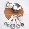 Stainless Steel Measuring Set: 16-Piece Precision Spoons and Cups Kit Stainless Steel Measuring Set: 16-Piece Precision Spoons and Cups Kit